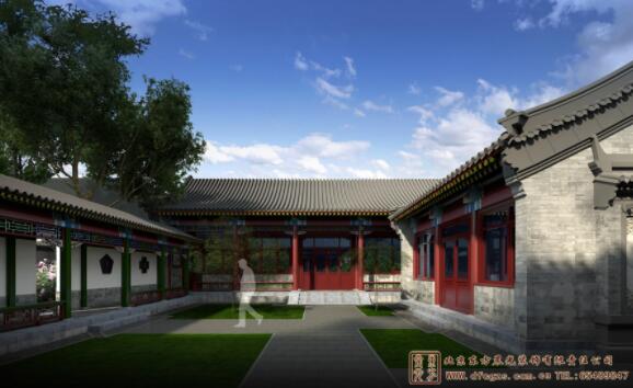 仿古中式四合院建筑圖紙?jiān)O(shè)計(jì)